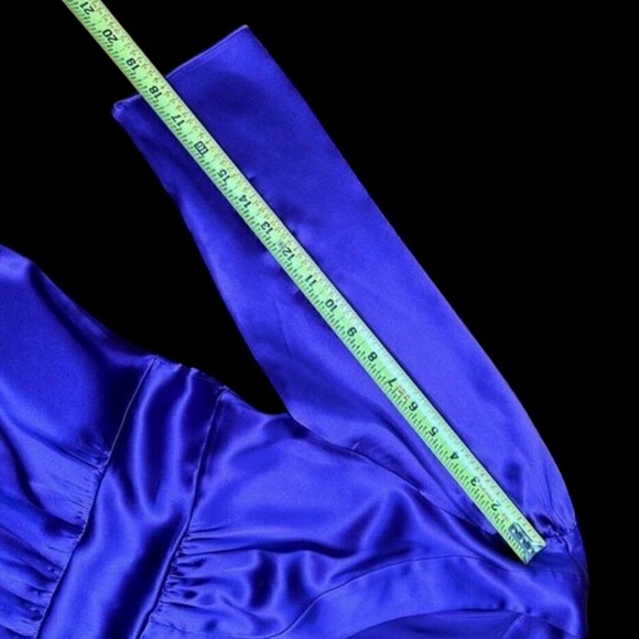 Etro pure luxury royal purple silk blouse size 44 made in Italy very soft, EUC - Picture 9 of 12